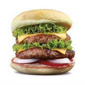 Double Chicken or Beef Burger