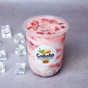Strawberry Cheese Cream Boba Tea