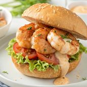 Jumbo Prawns Burger