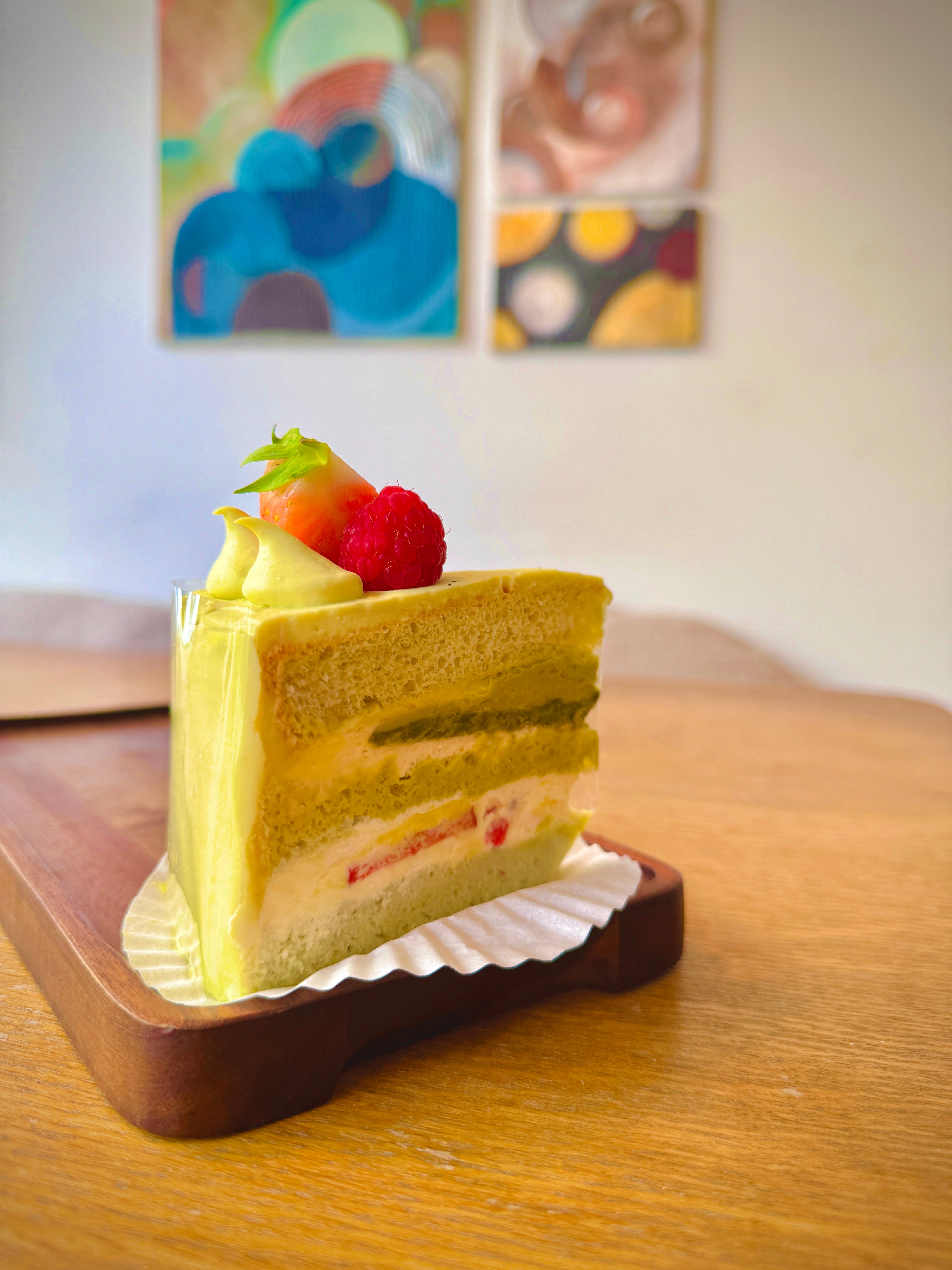 Pistachio Berry Cream Cake ピスタチオベリケーキ开心莓奶油蛋糕