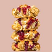 PB&J & White Chocolate Cookies