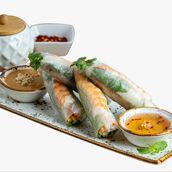 Summer Rolls With Chicken And Shrimps