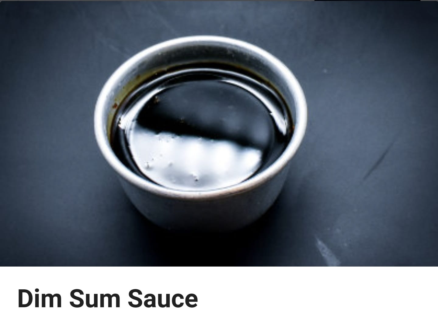Dim Sum Sauce