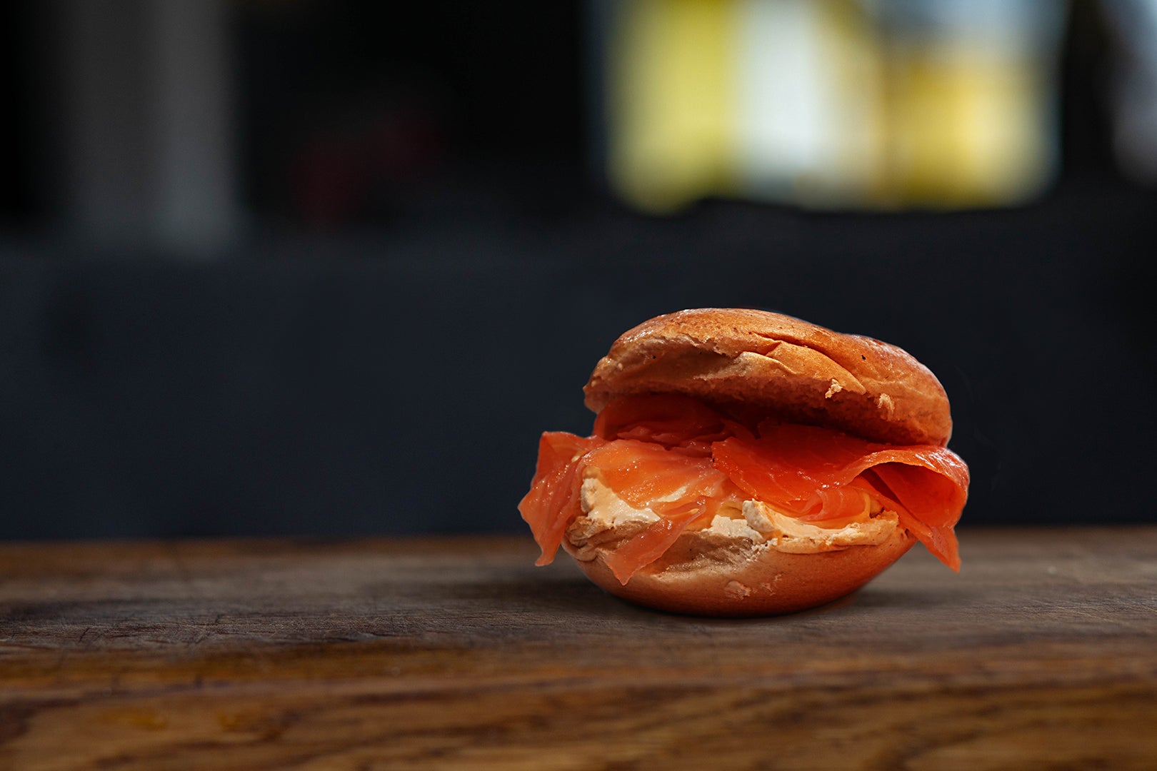 ✨ Scrambled Egg and Smoked Salmon Bagel