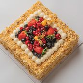 Mixed Fruit Cake Square