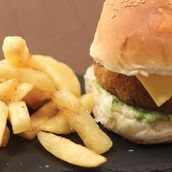 Veg Cheese Crispy Burger