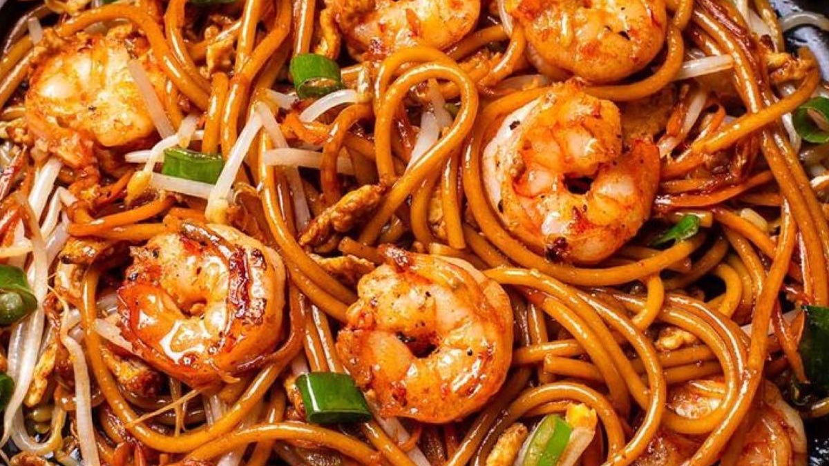 King Prawns chao mian