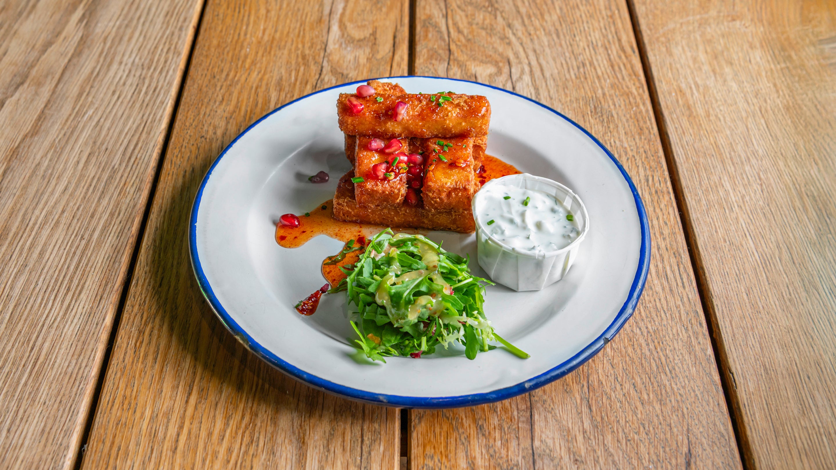 Crispy Hot Honey Halloumi