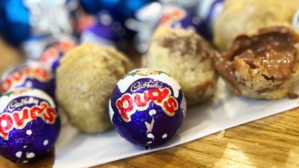 Battered Cadbury Pud
