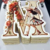 Name Letter Cartoon Character In Small Size For 5-6 Persons