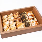 Mini Pizza and mixed pastries box