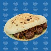 Kofta Sandwich (Baladi Bread)