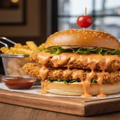 Double Zinger Burger Dynamite