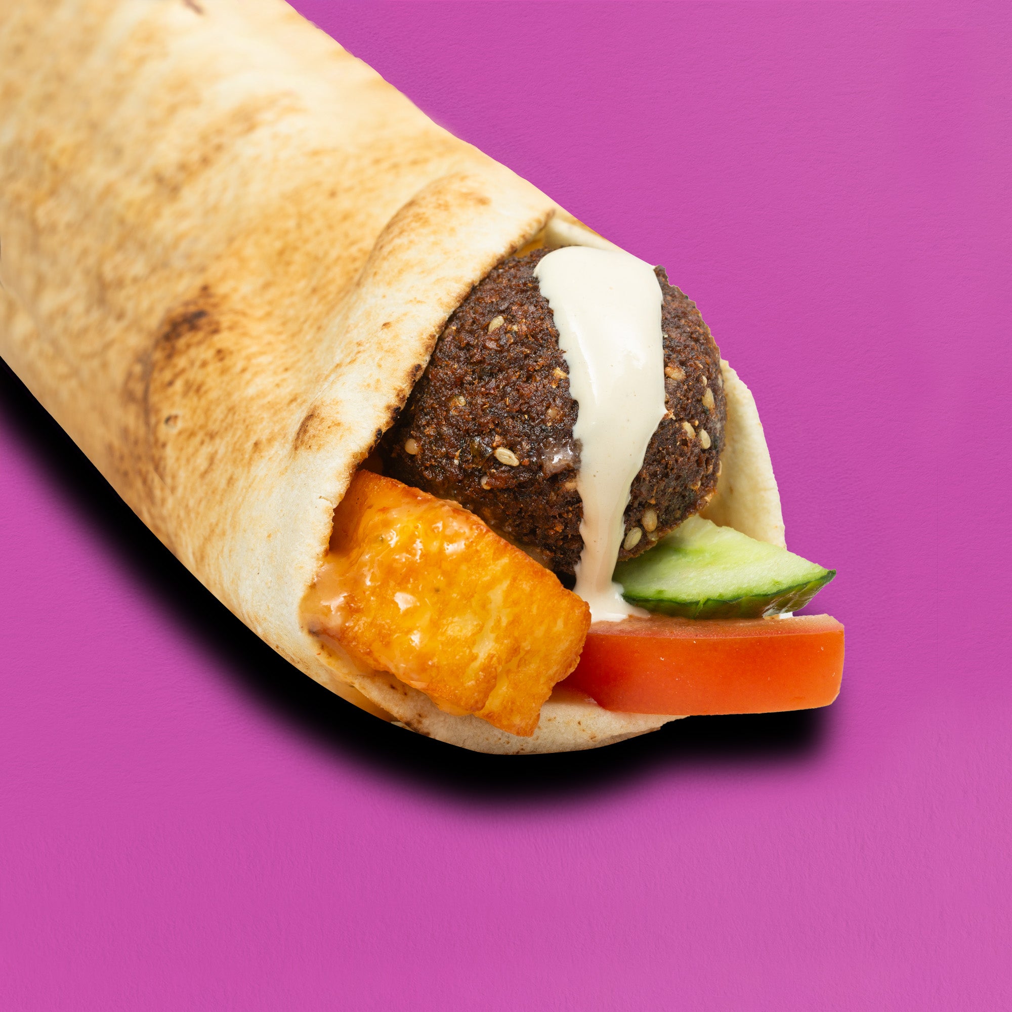Halloumi & Falafel Wrap