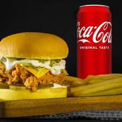Crunchy Chicken Burger Meal