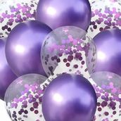 Purple Glitter Balloons