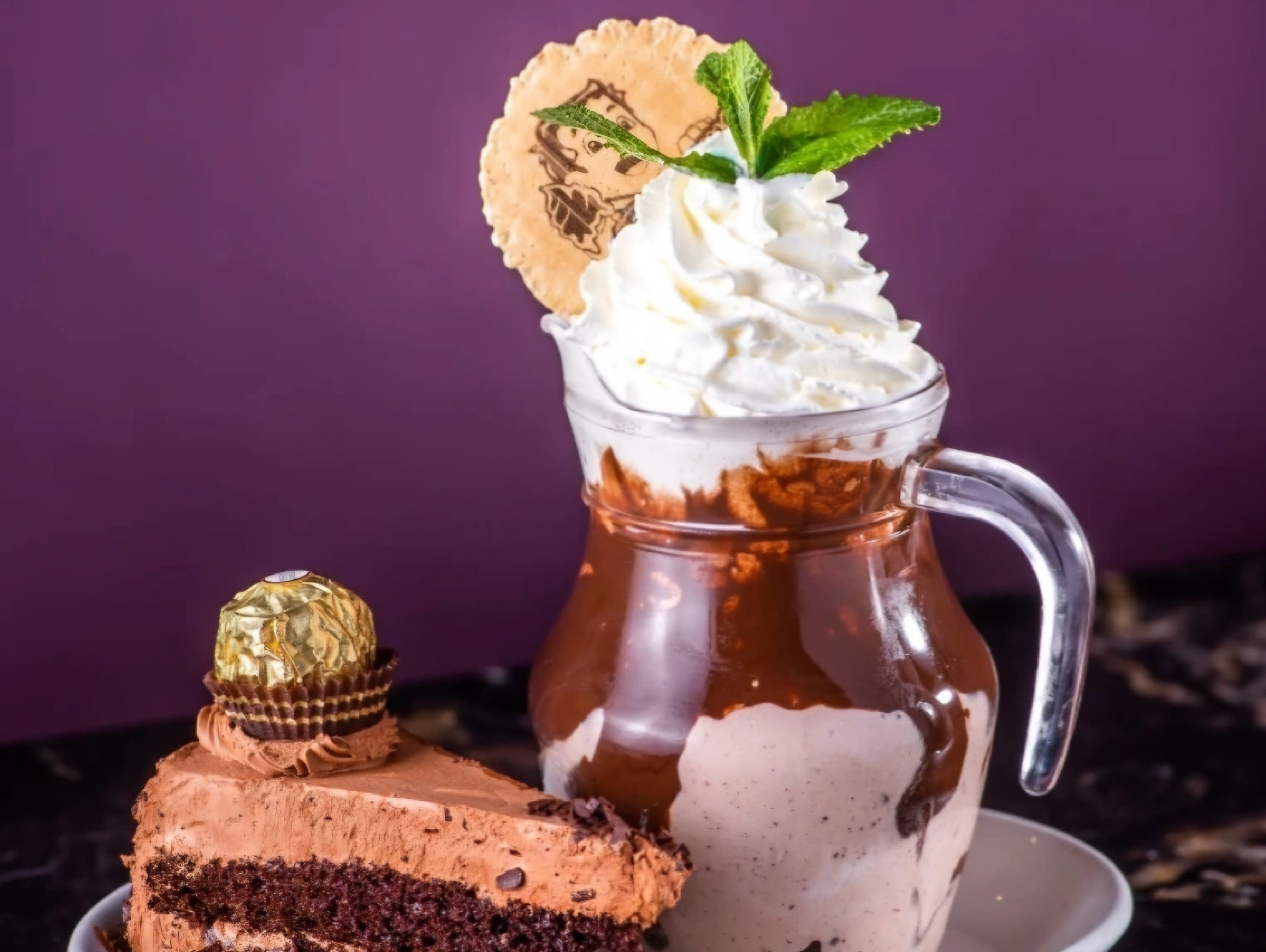 Ferrero Rocher Cake Shake