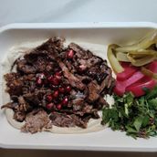 Beef Shawarma With Hummus 