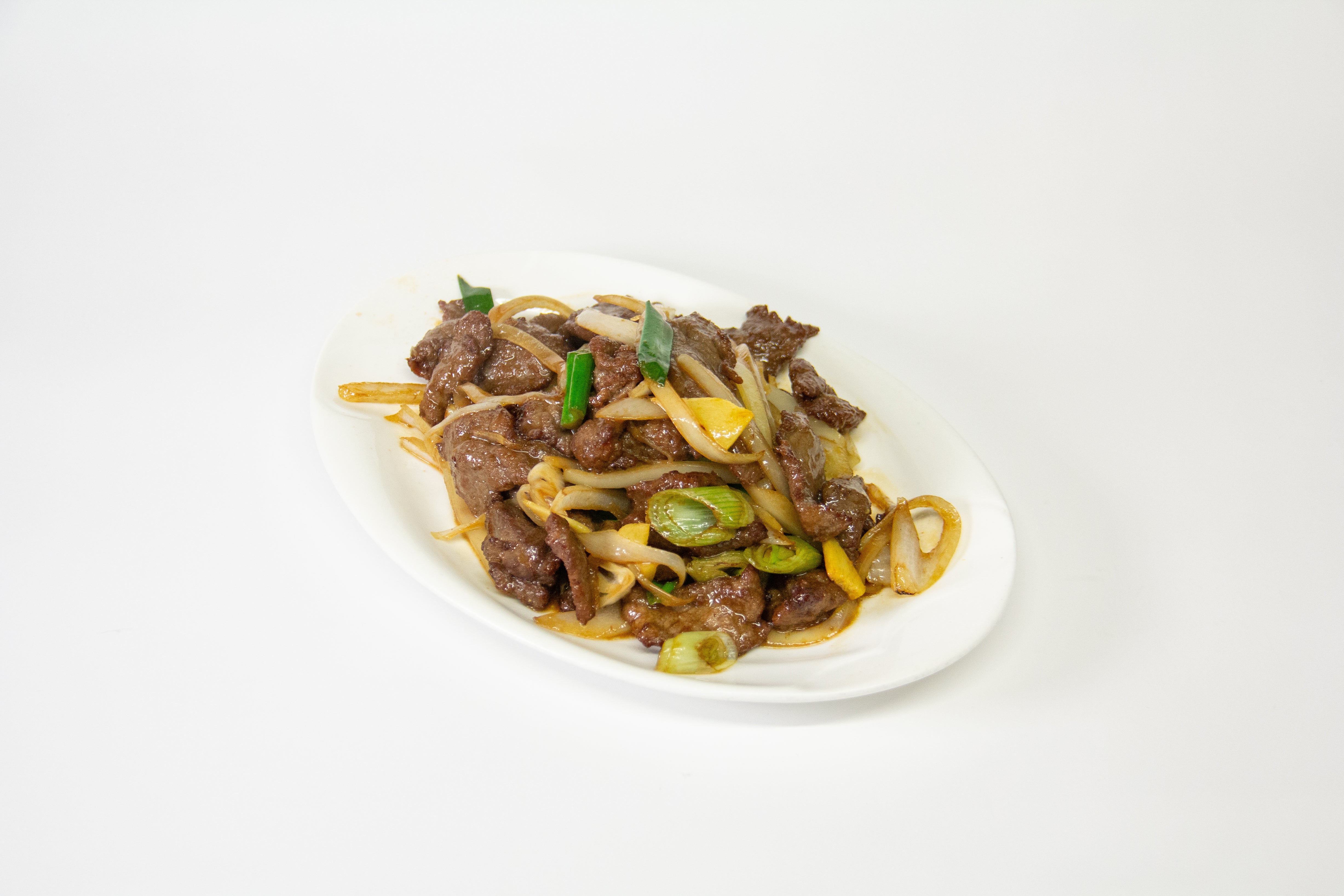 姜葱 牛肉 Beef with Ginger and Spring Onion