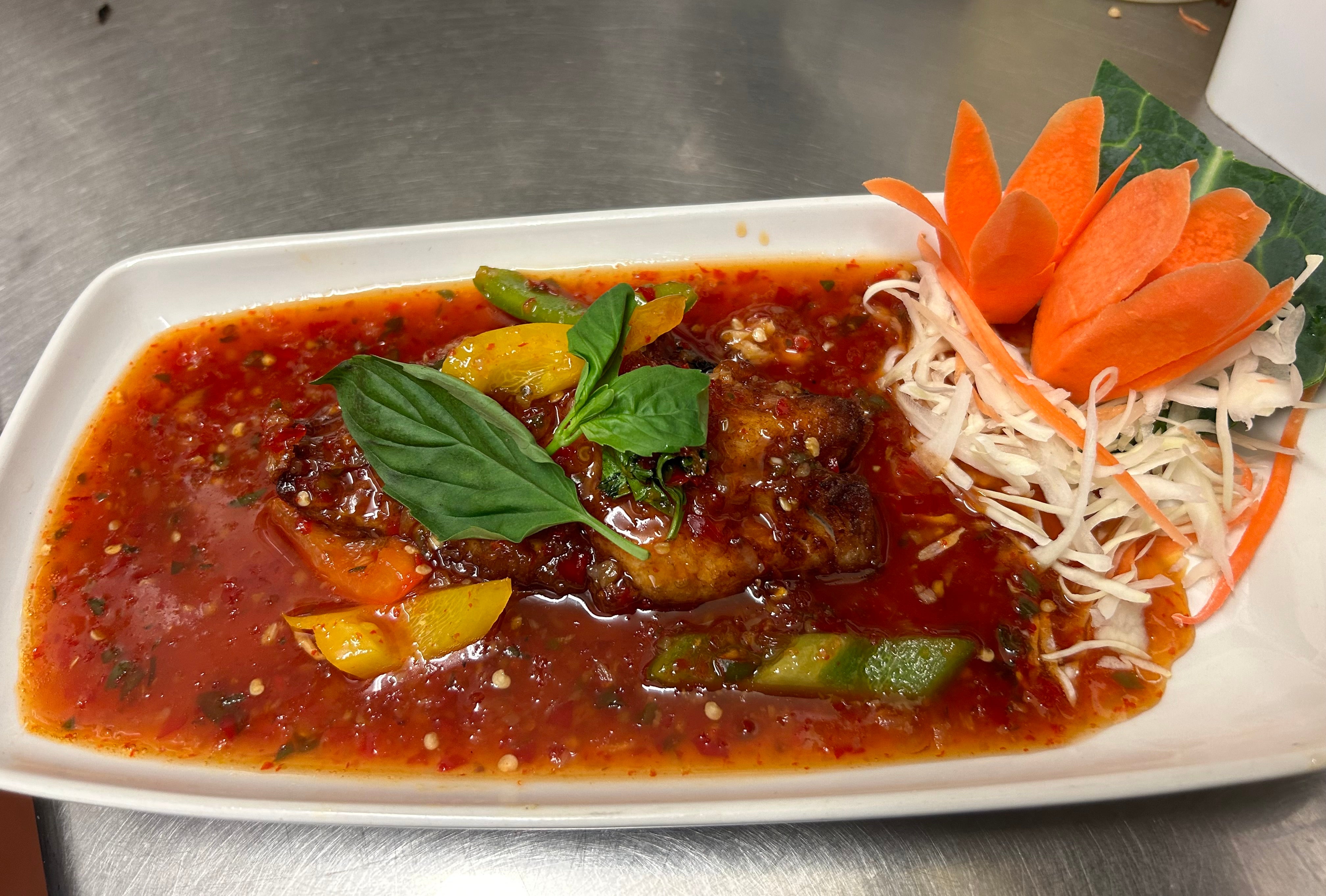 Pla Rad Pik - Three Flavoured Fish
