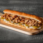 Lebanese grilled chicken baguette