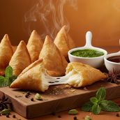 Mini Cheese Samosa
