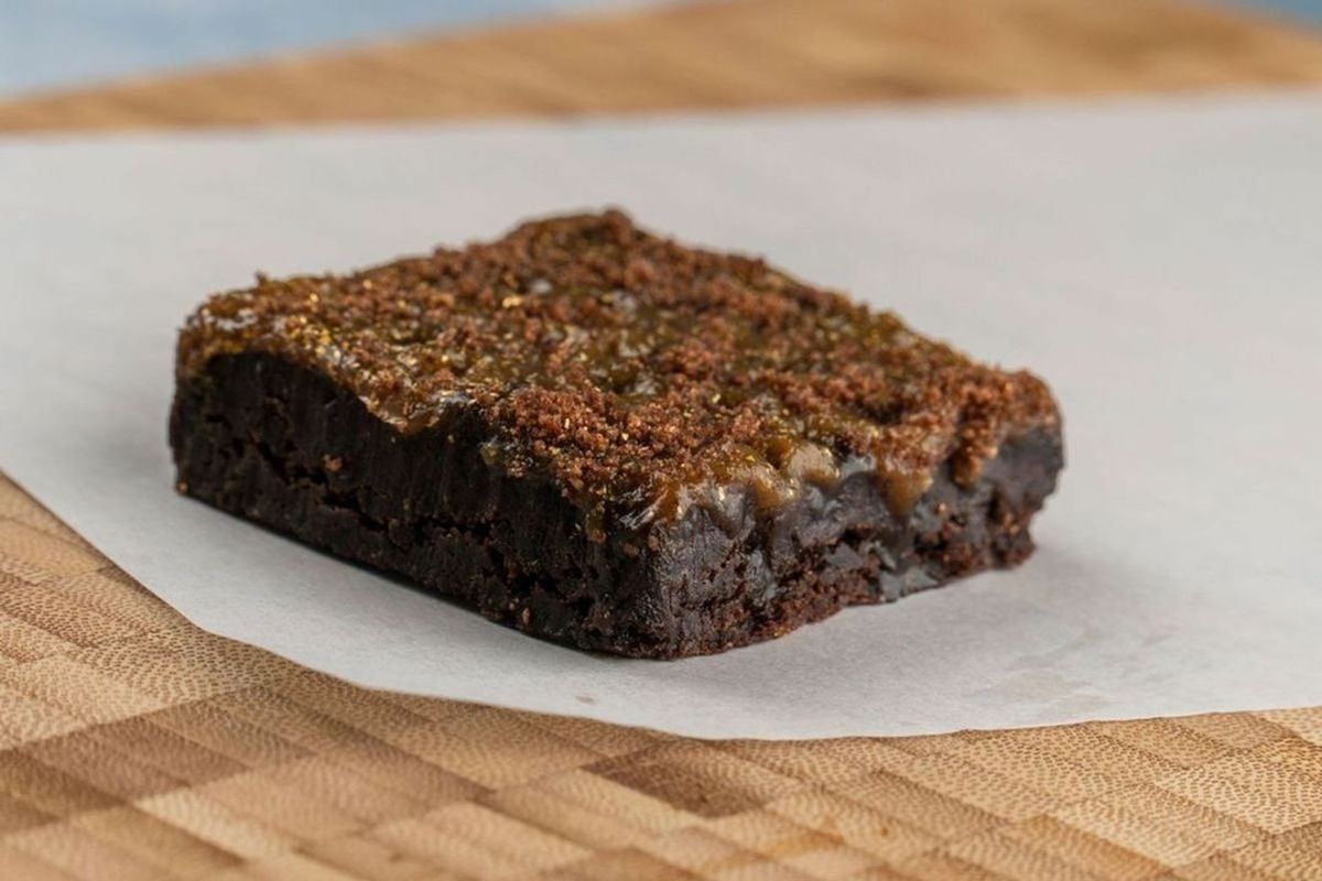 Vegan Salted Caramel Brownies