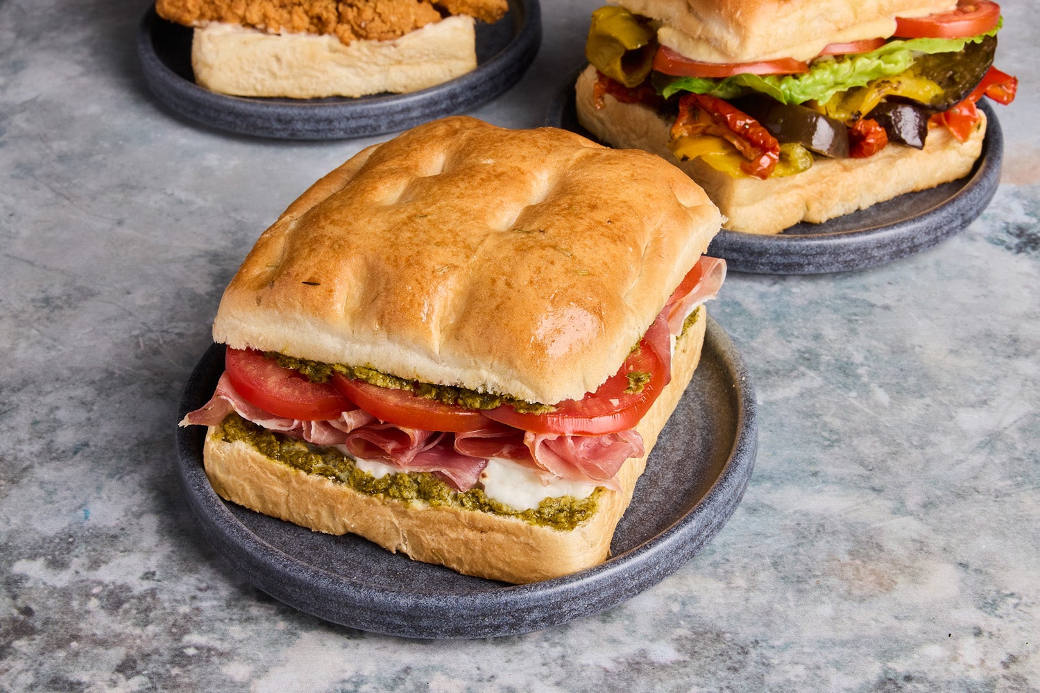 Proscuitto, Mozarella & Pesto Focaccia