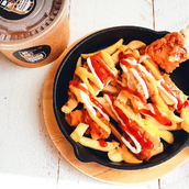 Loaded Fries With Crispy Chicken Zinger