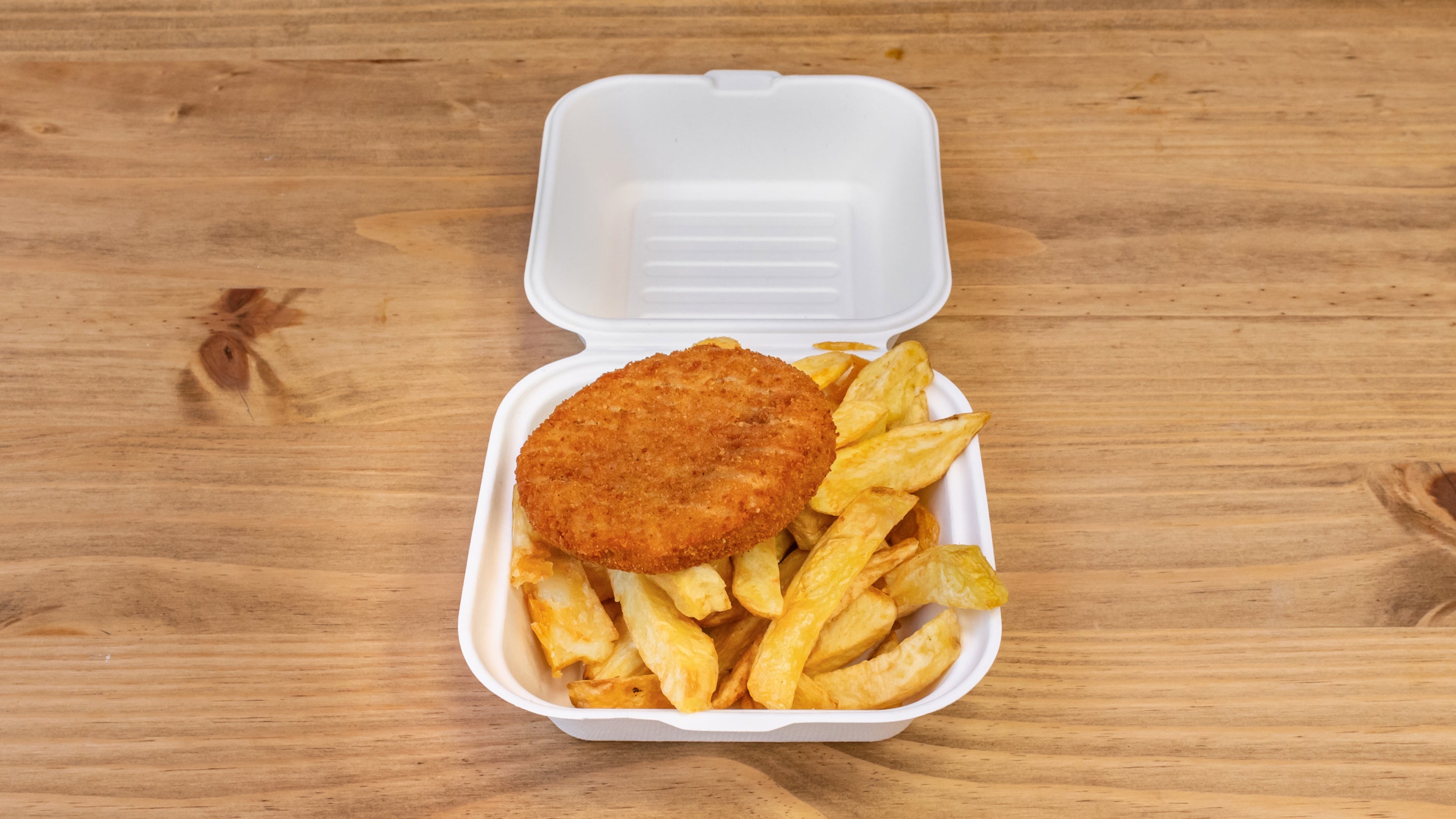 Fish Cake & Chips (Popular)