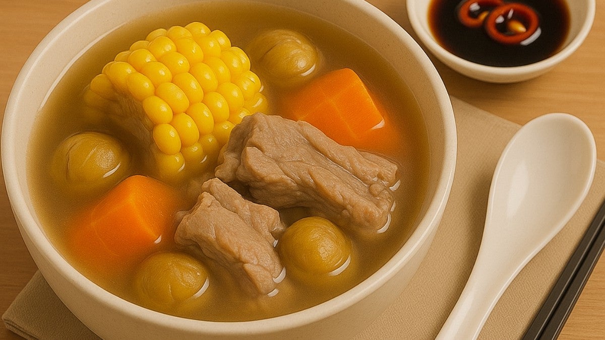 是日老火湯 Vegetables Soup with Pork Ribs in Hong Kong Style