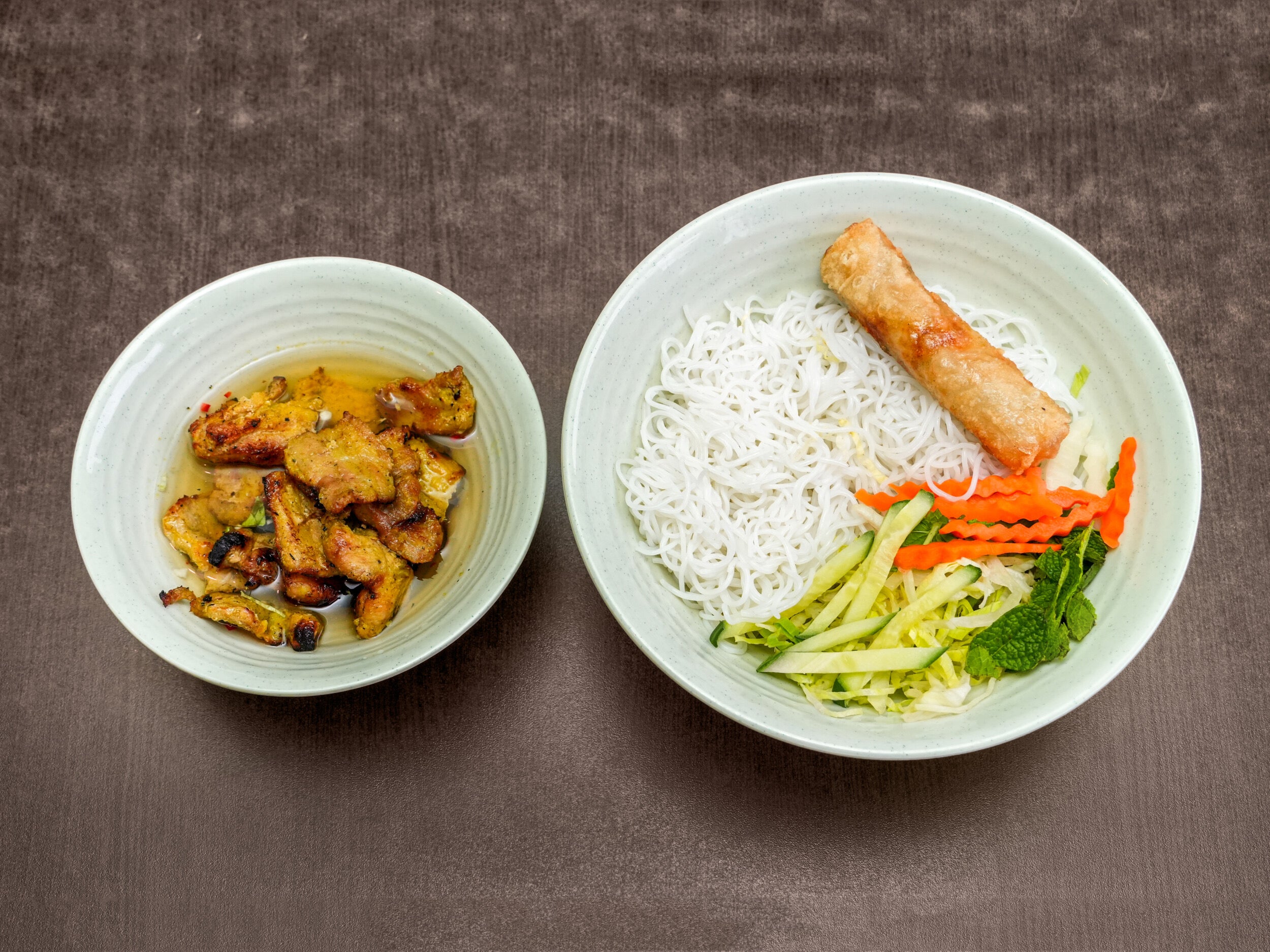 Spring Rolls & Grilled Pork Bun