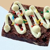 Fudgy brownie - white chocolate