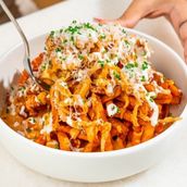 Loaded Sweet potato fries