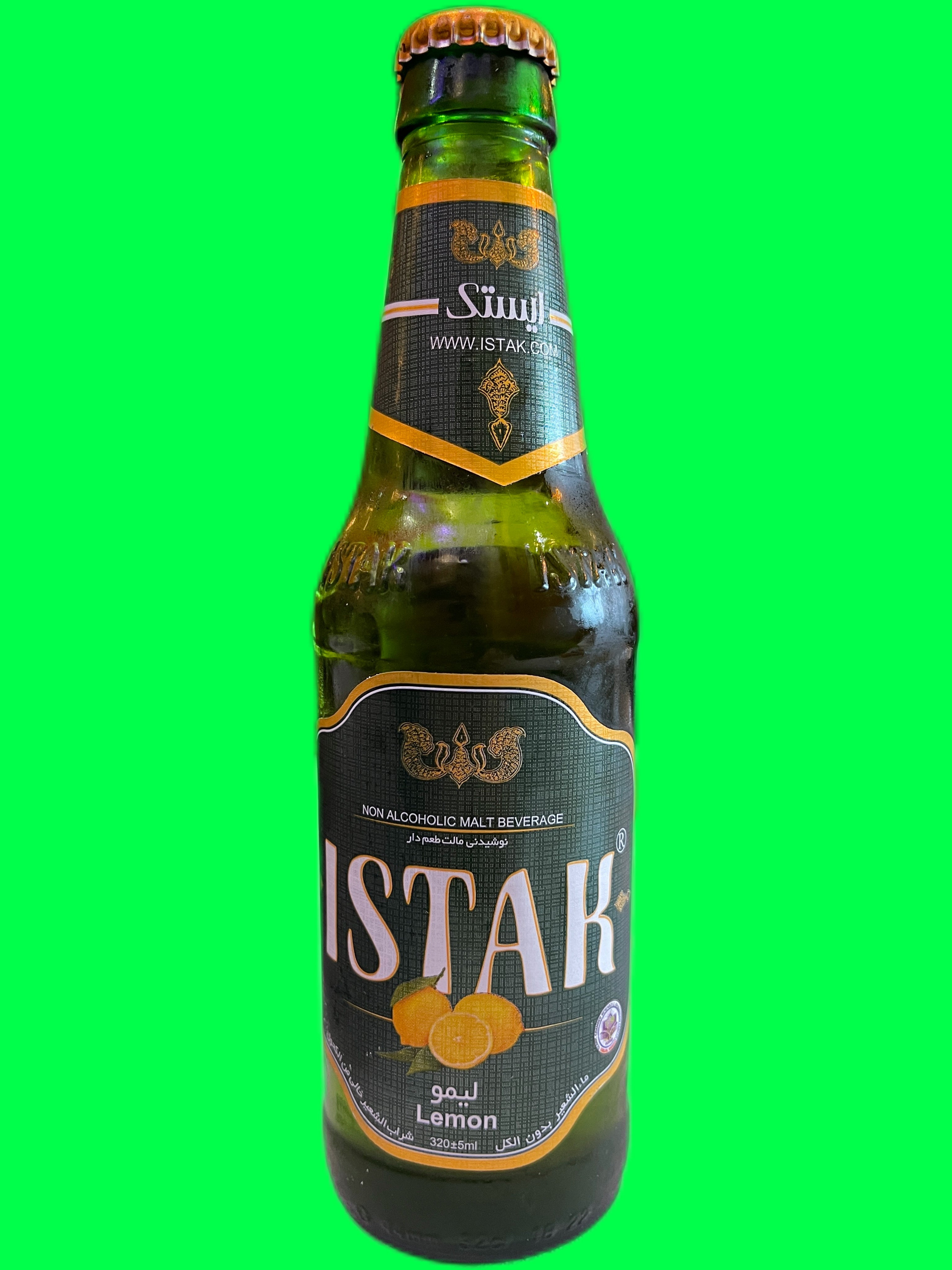 Persian non alcoholic beer with  lemon flavour