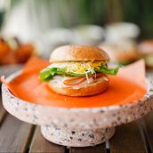 Turkey And Cheese Bagel
