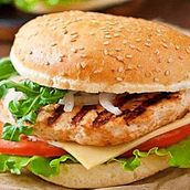 Chicken Burger With Drink