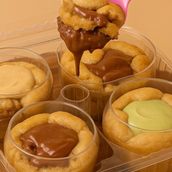 4 Piece Belgian Chocolate Cookie Cups Box