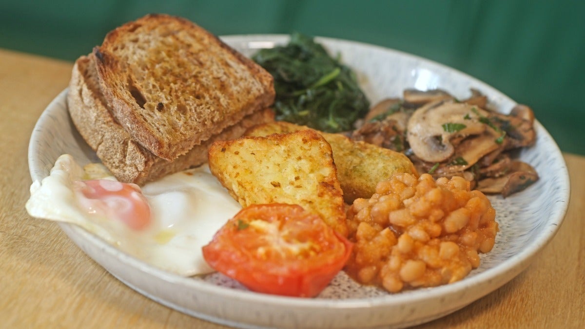 Vimi’s Vegetarian English Breakfast (v)