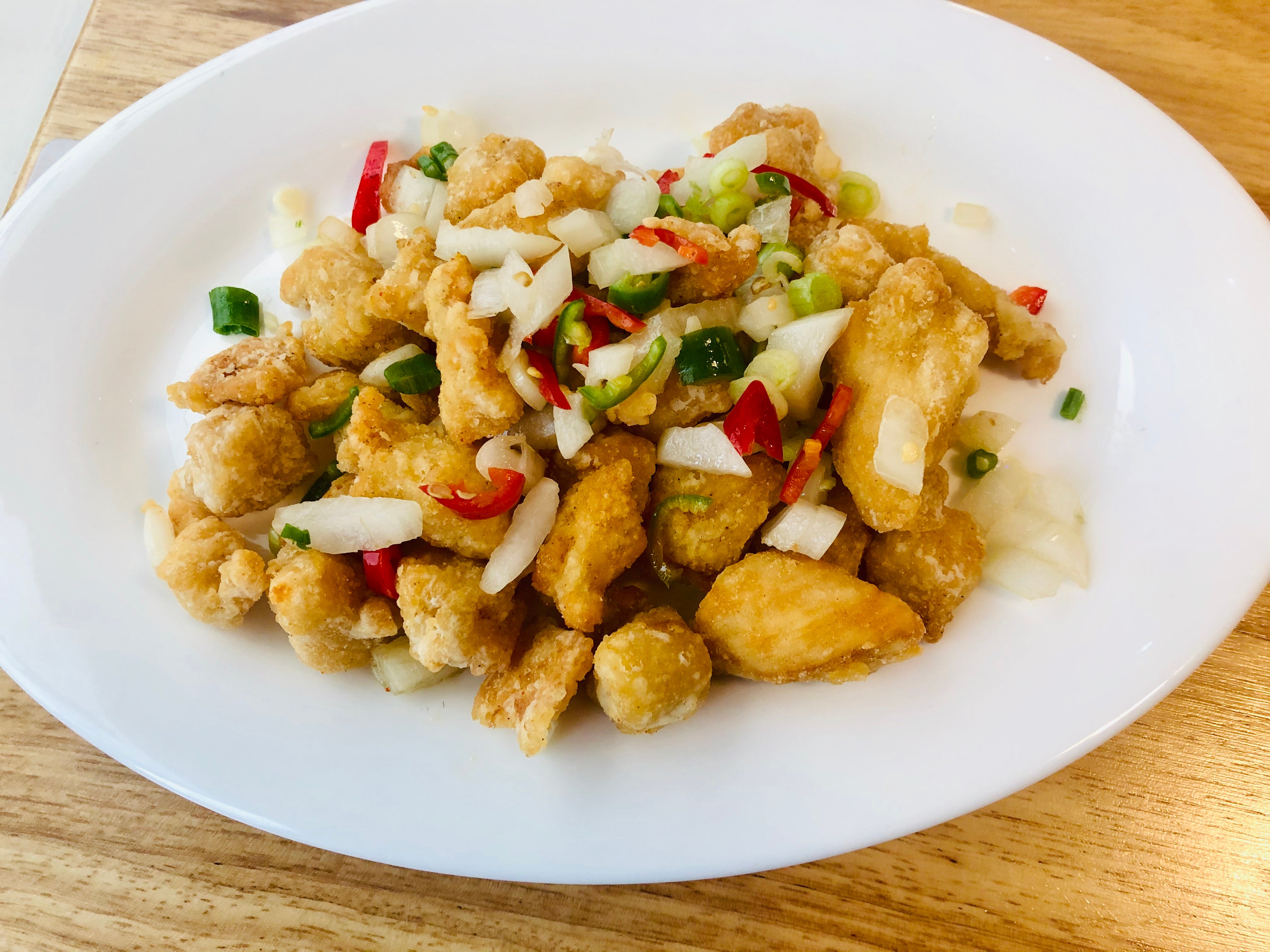 椒盐鸡粒  Salt and Pepper Chicken Pieces ��️
