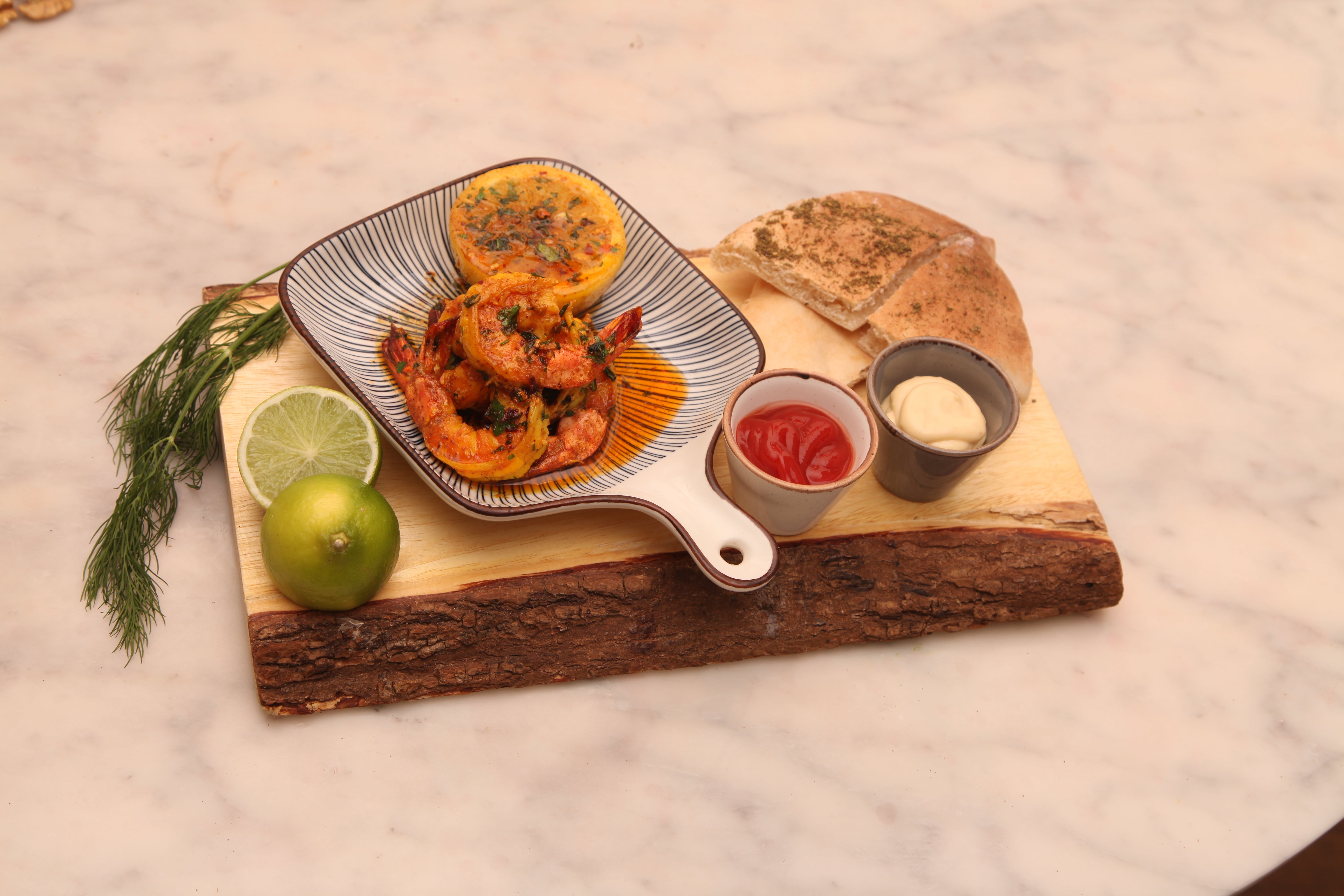 Grilled Tiger Prawns