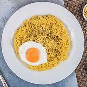 Indomie and Egg With Protein and Vegetables