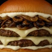 Mushroom and Swiss Burger