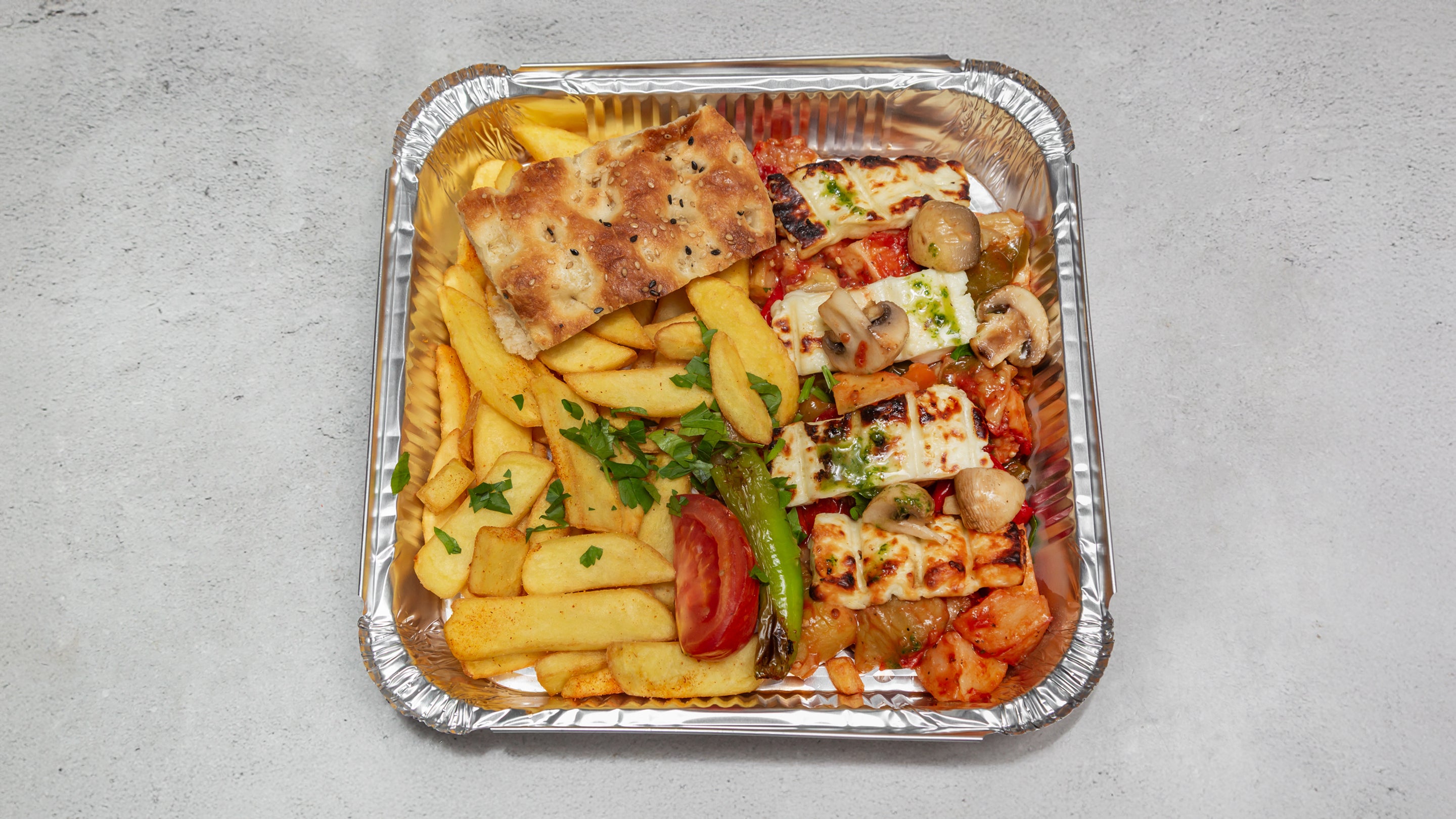 Vegetable And Halloumi Kebab