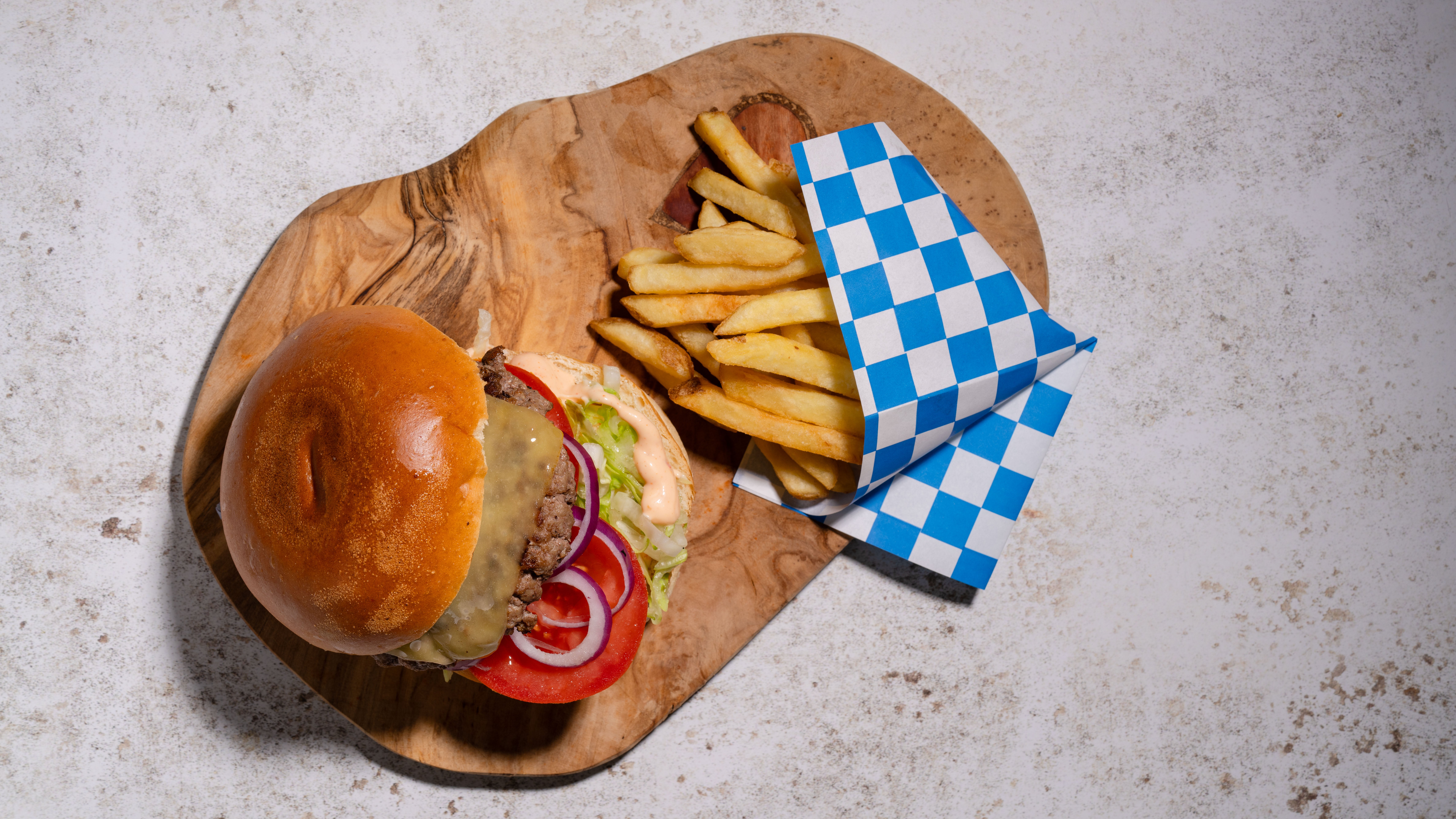 Beef Burger + Fries