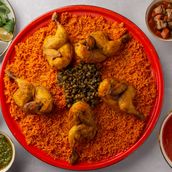 Red Chicken Majbos Tray 5  Persons