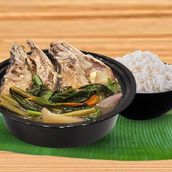 Sinigang na ulo ng salmon with rice