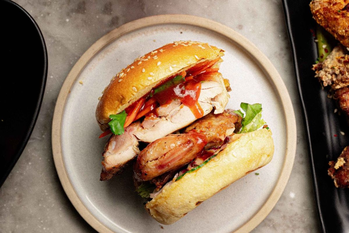 Lemongrass Chicken Burger