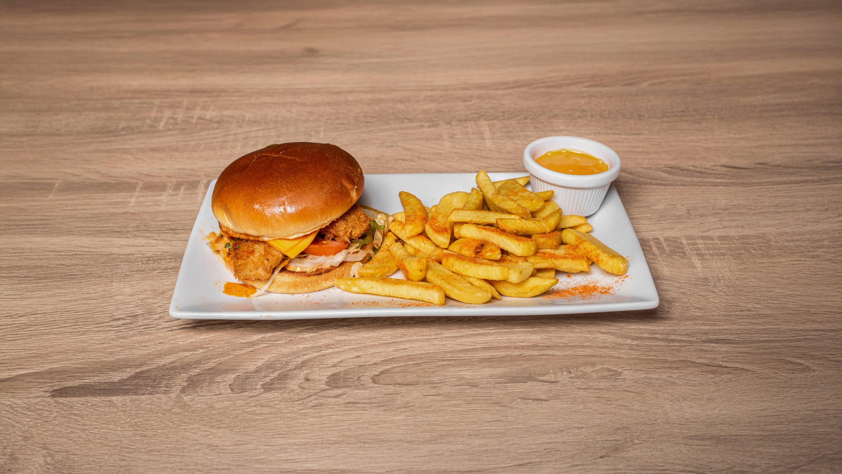Fried Prawn Burger