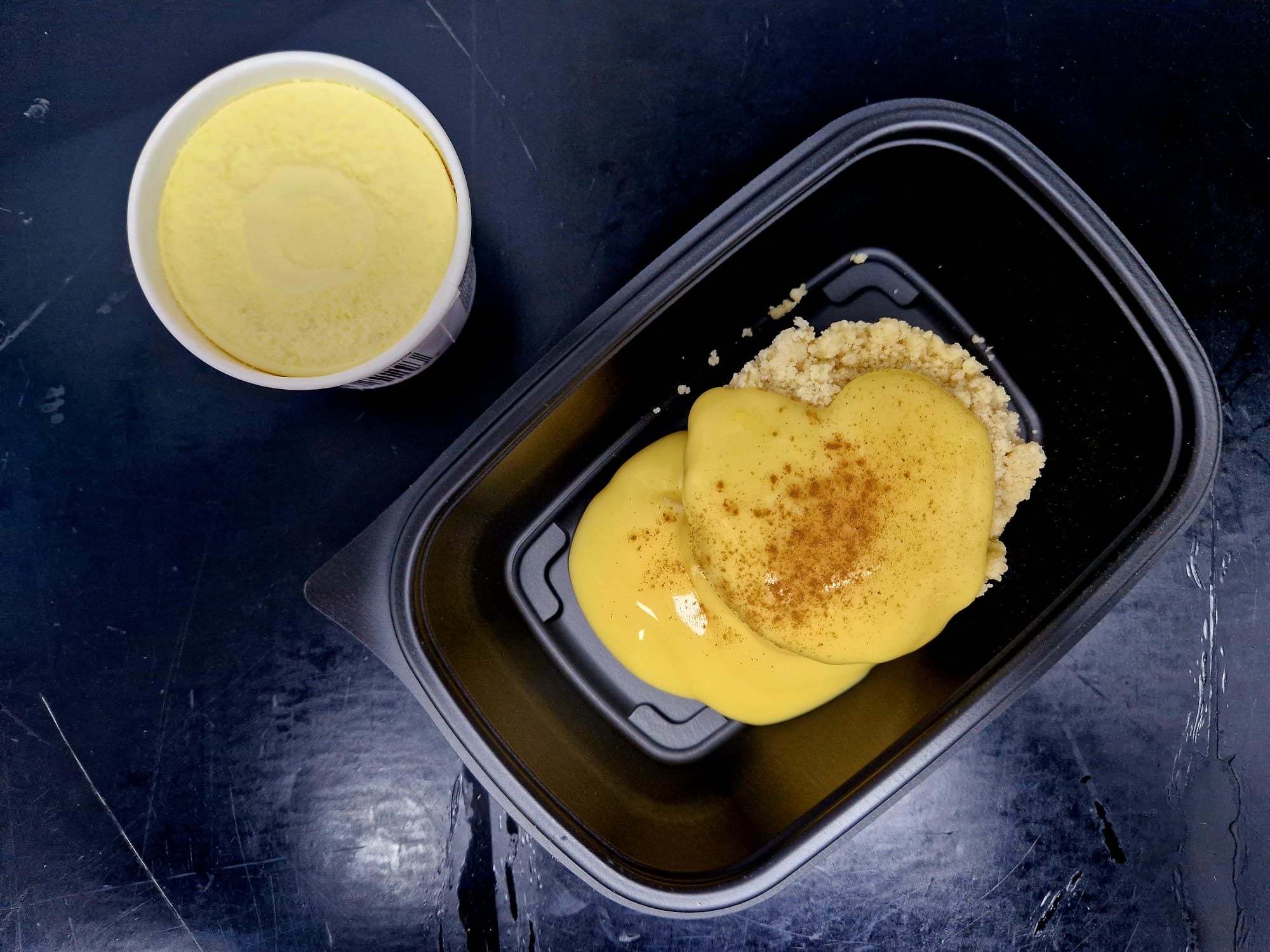 Apple Crumble With Custard